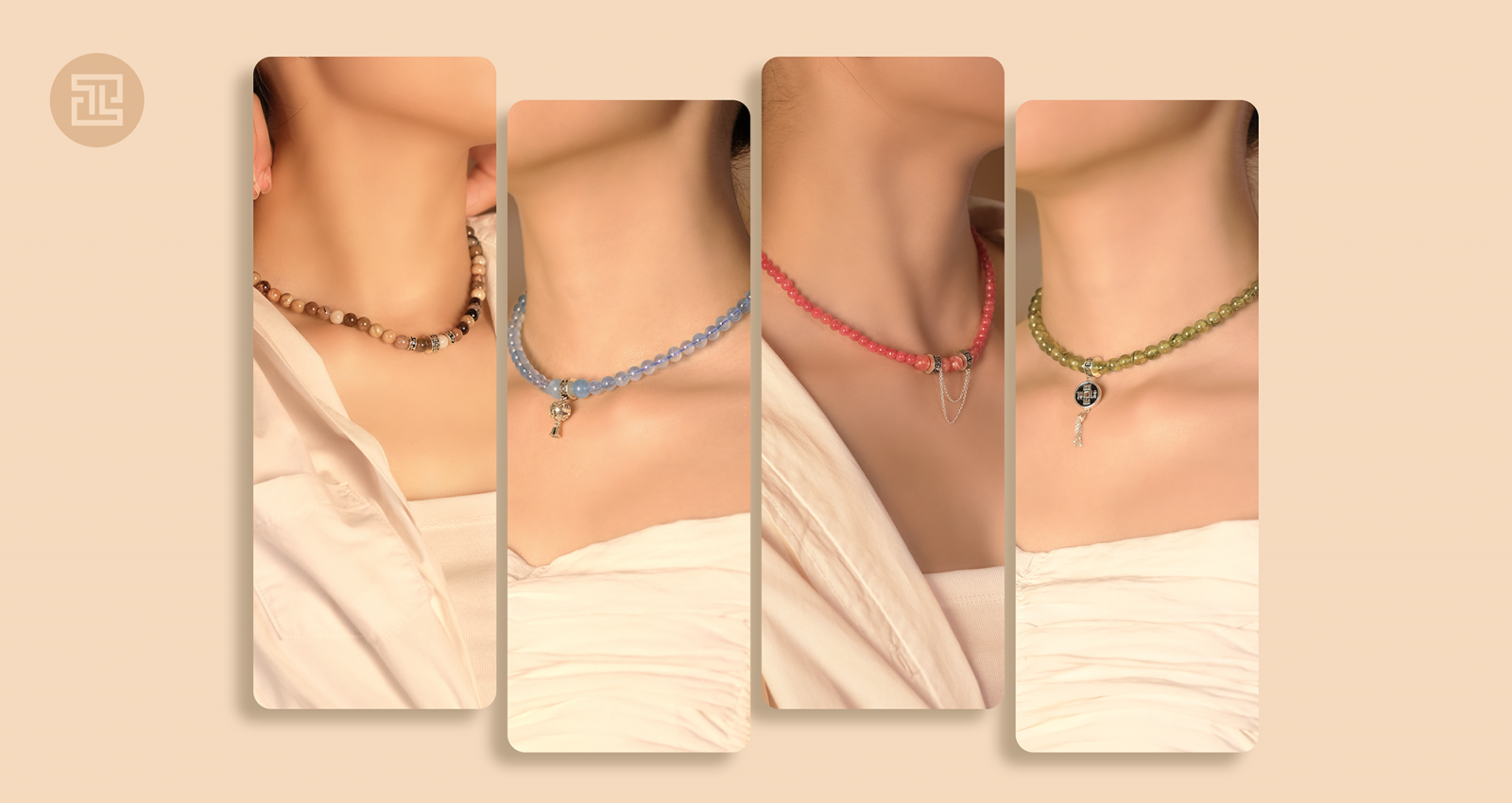 Vòng cổ đá phong thủy có khó phối trang phục?